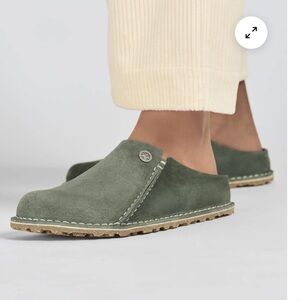 Birkenstock Zermatt premium suede leather clog men's size 13 Thyme
